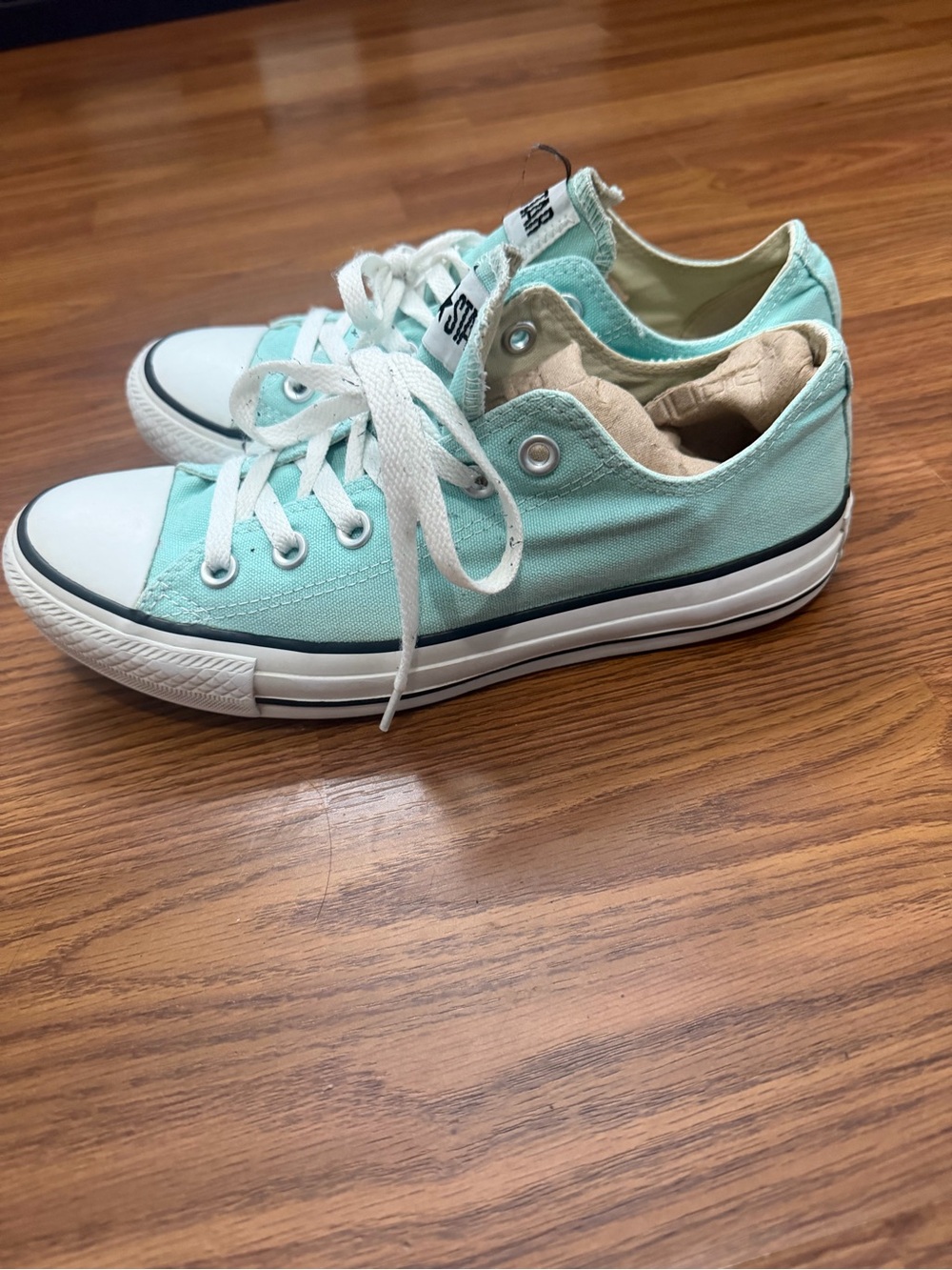 Converse Chuck Taylor All Star Low Top Sneakers Mint Men’s 6 women’s 8 - Picture 2 of 7